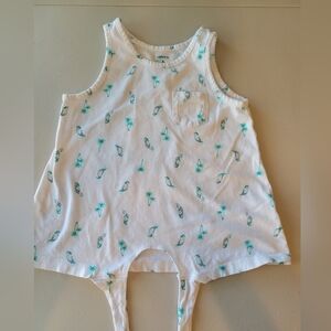 Carter's Tie Front Tropical Tank Top Girls Size 6